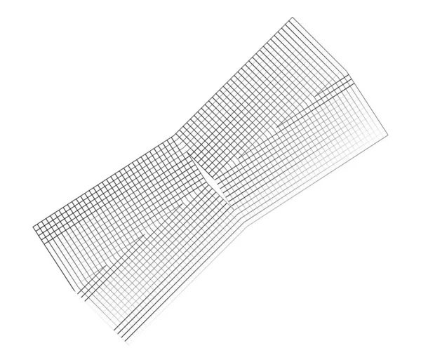 Griglia Irregolare Specchiata Ottimizzata Maglia Elemento Geometrico Vettoriale Griglia Reticolo — Vettoriale Stock