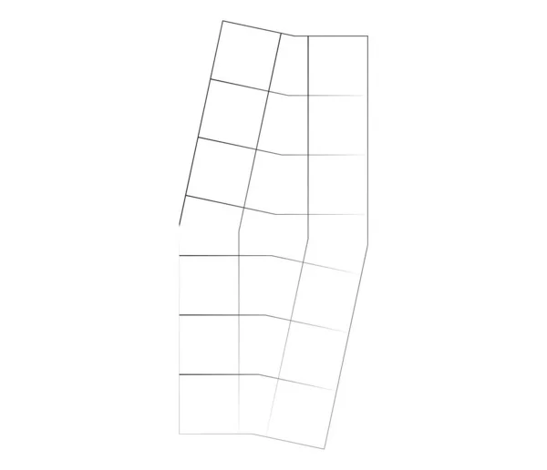 鏡面状 調整された不規則なグリッド メッシュ 格子と格子幾何学的ベクトル要素 パターン テクスチャ — ストックベクタ