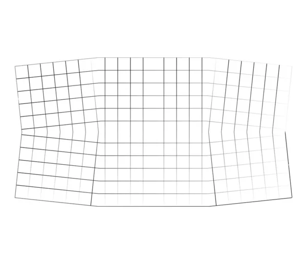 Mirrored Tweaked Irregular Grid Mesh Grating Lattice Geometric Vector Element — Stock Vector