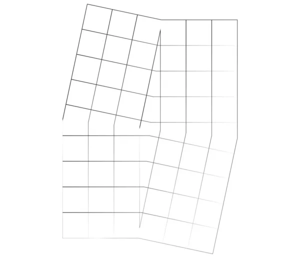 鏡面状 調整された不規則なグリッド メッシュ 格子と格子幾何学的ベクトル要素 パターン テクスチャ — ストックベクタ