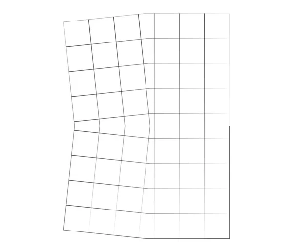 Lustrzana Ulepszona Siatka Nieregularna Siatka Ruszt Krata Geometryczny Element Wektorowy — Wektor stockowy