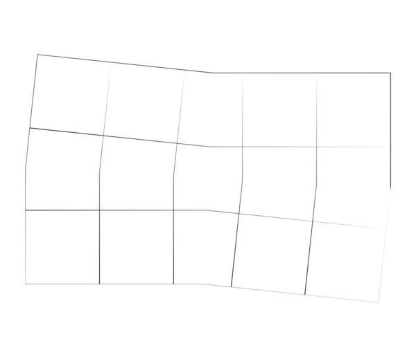 Espelhado Ajustado Grade Irregular Malha Grade Rede Elemento Vetor Geométrico — Vetor de Stock