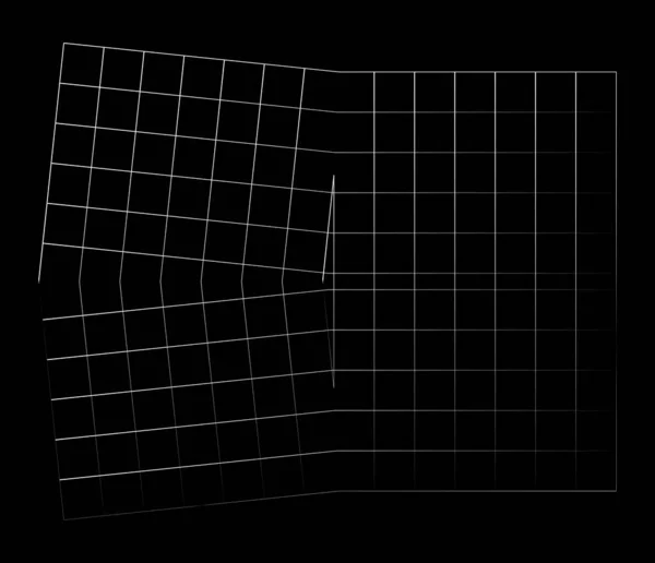 Lustrzana Ulepszona Siatka Nieregularna Siatka Ruszt Krata Geometryczny Element Wektorowy — Wektor stockowy