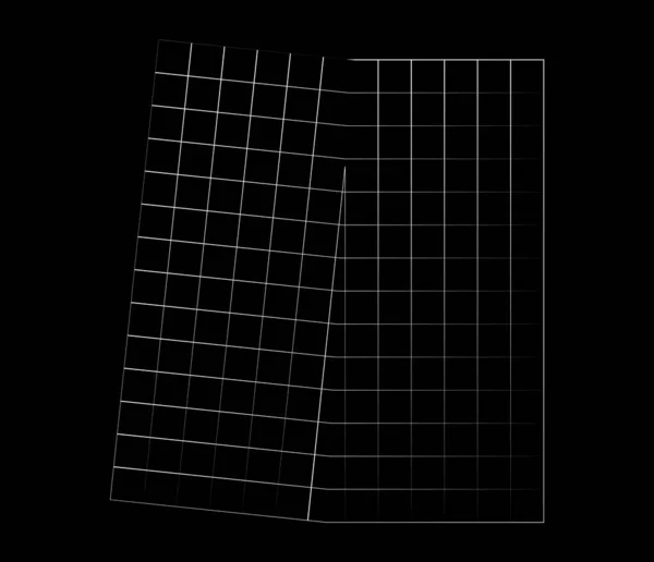 Lustrzana Ulepszona Siatka Nieregularna Siatka Ruszt Krata Geometryczny Element Wektorowy — Wektor stockowy