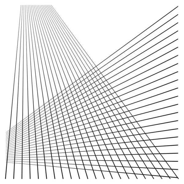 Abstraktes Zufallsraster Mesh Gitter Gitter Und Gittermuster Mit Schrägen Diagonalen — Stockvektor