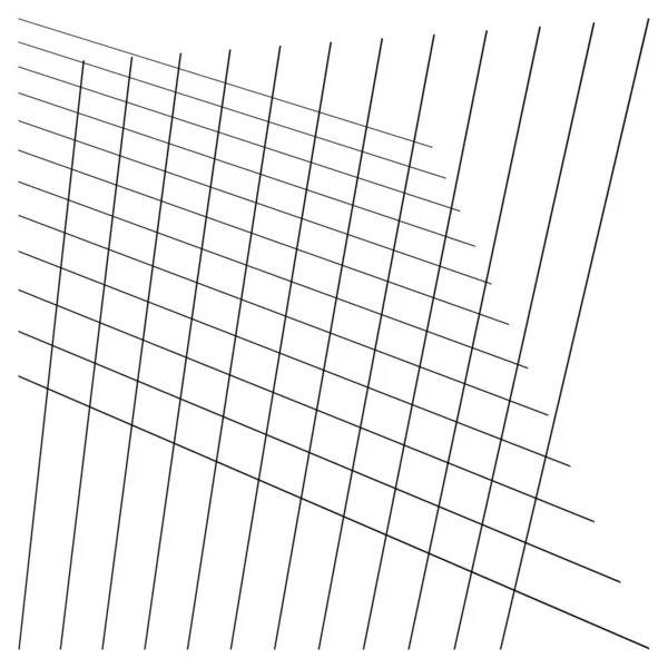 抽象的随机网格 格栅和格栅图案 带有斜 — 图库矢量图片