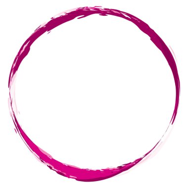 Boya fırçası, fırça darbesi, grunge doku dairesi. Çamurlu, lekeli sıvı, sıvı lekesi, sıçrama, sıçrama efekti - hisse senedi vektör çizimi, klip-sanat grafikleri