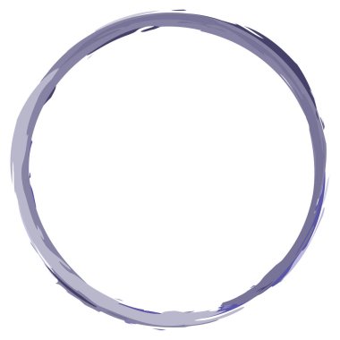 Boya fırçası, fırça darbesi, grunge doku dairesi. Çamurlu, lekeli sıvı, sıvı lekesi, sıçrama, sıçrama efekti - hisse senedi vektör çizimi, klip-sanat grafikleri