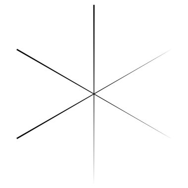 Radikal, yayılan ve yakınsayan çizgiler, çizgiler. Dairesel, döndürülmüş patlama, konuşulan çizgiler