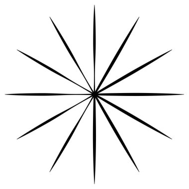 Radikal, yayılan ve yakınsayan çizgiler, çizgiler. Dairesel, döndürülmüş patlama, konuşulan çizgiler