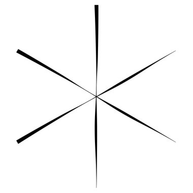 Radikal, yayılan ve yakınsayan çizgiler, çizgiler. Dairesel, döndürülmüş patlama, konuşulan çizgiler