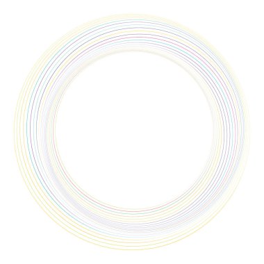 Elle çizilmiş rastgele daireler, serbest çizim efekti. Eşmerkezli daireler, halka şekli - stok vektör illüstrasyonu, klip- sanat grafikleri