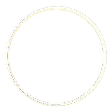 Elle çizilmiş rastgele daireler, serbest çizim efekti. Eşmerkezli daireler, halka şekli - stok vektör illüstrasyonu, klip- sanat grafikleri