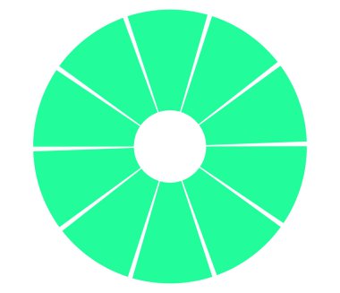 Preloder, dairesel yükleme barı. Pasta grafiği, pasta grafiği. Vektör şablonu