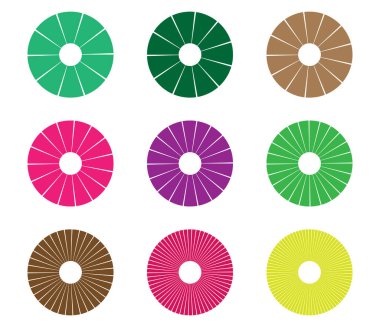 Preloder, dairesel yükleme barı. Pasta grafiği, pasta grafiği. Vektör şablonu