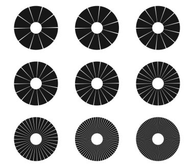 Preloder, dairesel yükleme barı. Pasta grafiği, pasta grafiği. Vektör şablonu