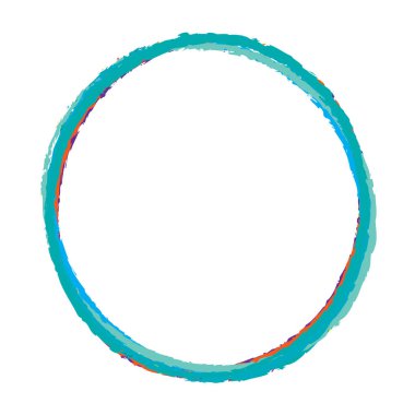 Elle çizilmiş rastgele daireler, serbest çizim efekti. Konsantrik grungy, desenli daire, halka şekli