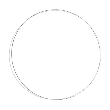 Elle çizilmiş rastgele daireler, serbest çizim efekti. Konsantrik grungy, desenli daire, halka şekli