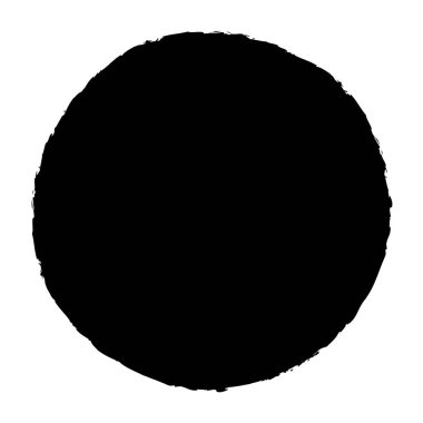 Elle çizilmiş rastgele daireler, serbest çizim efekti. Konsantrik grungy, desenli daire şekli