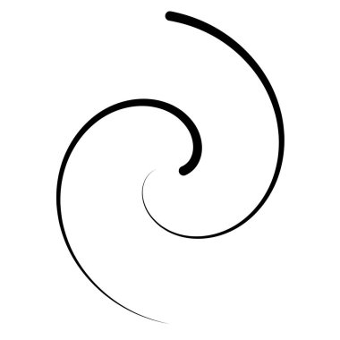 Sarmal, girdap, girdap ve girdap elementi. Helix, volt dalgalanması, girdap şekli