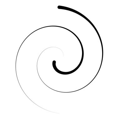 Sarmal, girdap, girdap ve girdap elementi. Helix, volt dalgalanması, girdap şekli