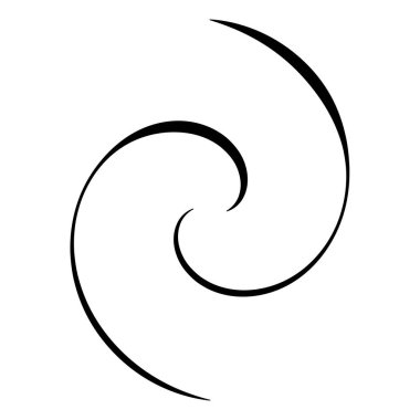 Sarmal, girdap, girdap ve girdap elementi. Helix, volt dalgalanması, girdap şekli