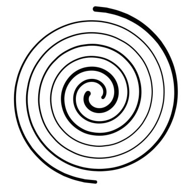 Sarmal, girdap, girdap ve girdap elementi. Helix, volt dalgalanması, girdap şekli