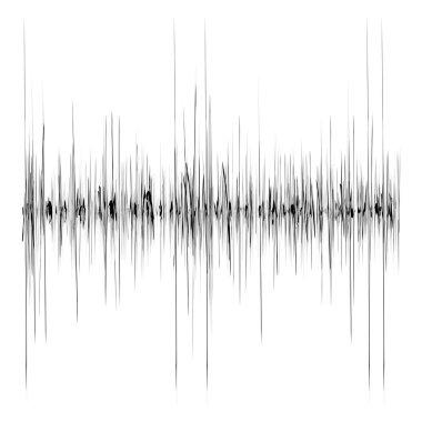 Ses, müzik eşitleyici, EQ. Rastgele çizgiler, grafik. Film müziği, stüdyo kayıt konsepti grafiği