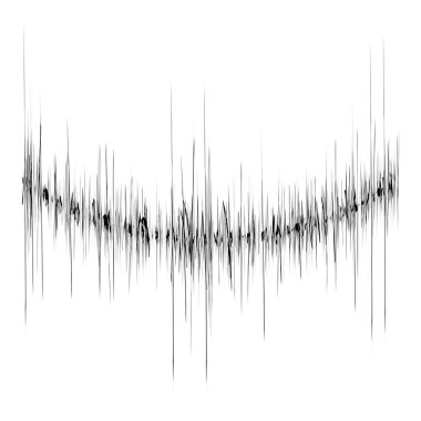 Ses, müzik eşitleyici, EQ. Rastgele çizgiler, grafik. Film müziği, stüdyo kayıt konsepti grafiği