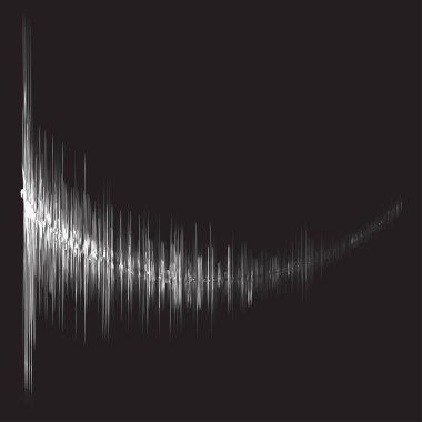 Ses, müzik eşitleyici, EQ. Rastgele çizgiler, grafik. Film müziği, stüdyo kayıt konsepti grafiği