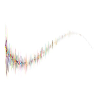 Ses, müzik eşitleyici, EQ. Rastgele çizgiler, grafik. Film müziği, stüdyo kayıt konsepti grafiği