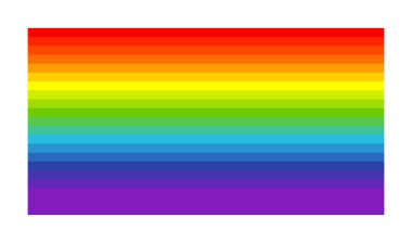 Gökkuşağı havası, mutluluk, doğa konsepti çizimi, grafik. LMBTQ + 'nın sembolik bayrağı - stok vektör çizimi, klip- sanat grafikleri