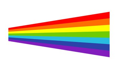 Gökkuşağı havası, mutluluk, doğa konsepti çizimi, grafik. LMBTQ + 'nın sembolik bayrağı - stok vektör çizimi, klip- sanat grafikleri