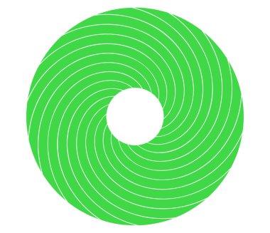 Dairesel spiral, girdap, soyut vektör dairesi tasarım elementi