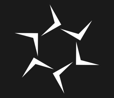 Geometrik dairesel, döngü simgesi. Spiral, girdap, dönme tasarım ögesi - stok vektör illüstrasyonu, klip sanatları grafikleri