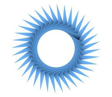 Geometrik dairesel, döngü simgesi. Spiral, girdap, dönme tasarım ögesi - stok vektör illüstrasyonu, klip sanatları grafikleri