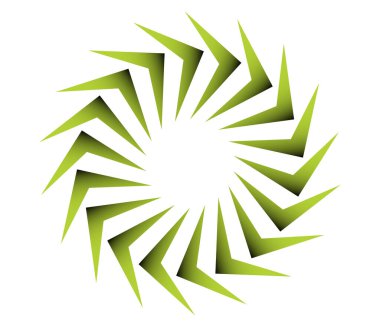 Geometrik dairesel, döngü simgesi. Spiral, girdap, dönme tasarım ögesi - stok vektör illüstrasyonu, klip sanatları grafikleri