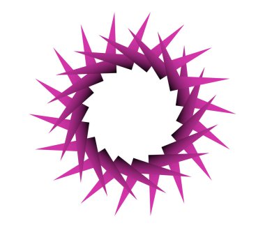 Geometrik dairesel, döngü simgesi. Spiral, girdap, dönme tasarım ögesi - stok vektör illüstrasyonu, klip sanatları grafikleri