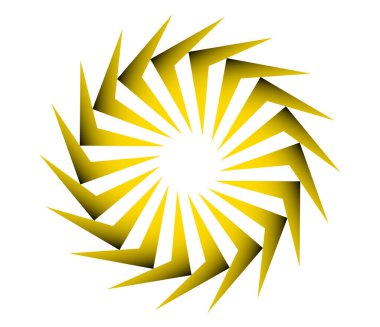 Geometrik dairesel, döngü simgesi. Spiral, girdap, dönme tasarım ögesi - stok vektör illüstrasyonu, klip sanatları grafikleri