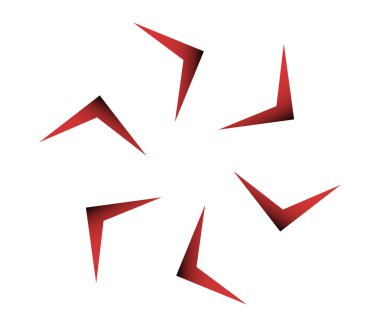 Geometrik dairesel, döngü simgesi. Spiral, girdap, dönme tasarım ögesi - stok vektör illüstrasyonu, klip sanatları grafikleri