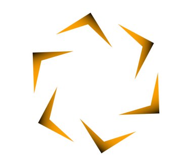 Geometrik dairesel, döngü simgesi. Spiral, girdap, dönme tasarım ögesi - stok vektör illüstrasyonu, klip sanatları grafikleri