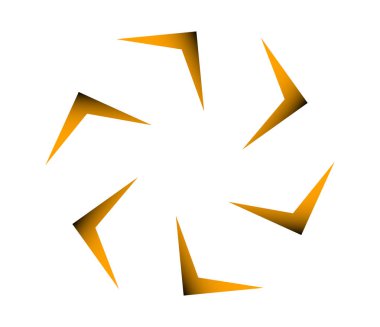 Geometrik dairesel, döngü simgesi. Spiral, girdap, dönme tasarım ögesi - stok vektör illüstrasyonu, klip sanatları grafikleri