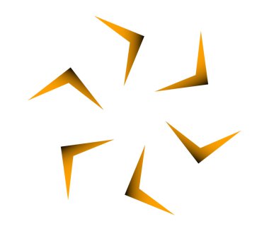 Geometrik dairesel, döngü simgesi. Spiral, girdap, dönme tasarım ögesi - stok vektör illüstrasyonu, klip sanatları grafikleri