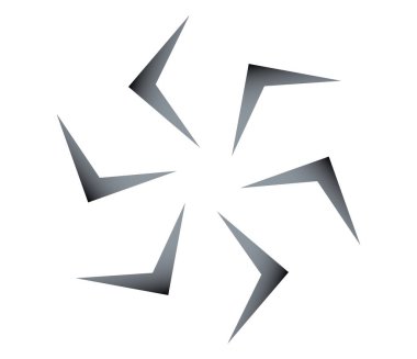 Geometrik dairesel, döngü simgesi. Spiral, girdap, dönme tasarım ögesi - stok vektör illüstrasyonu, klip sanatları grafikleri