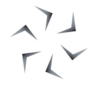 Geometrik dairesel, döngü simgesi. Spiral, girdap, dönme tasarım ögesi - stok vektör illüstrasyonu, klip sanatları grafikleri