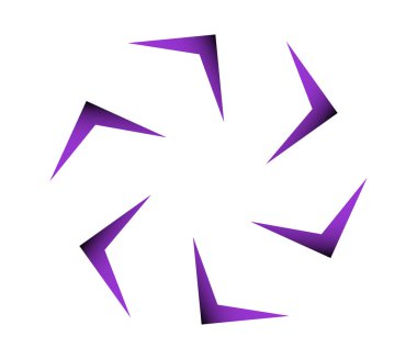 Geometrik dairesel, döngü simgesi. Spiral, girdap, dönme tasarım ögesi - stok vektör illüstrasyonu, klip sanatları grafikleri