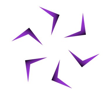 Geometrik dairesel, döngü simgesi. Spiral, girdap, dönme tasarım ögesi - stok vektör illüstrasyonu, klip sanatları grafikleri