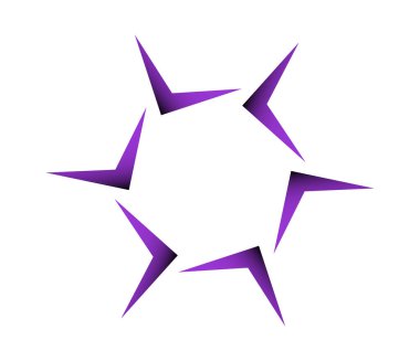 Geometrik dairesel, döngü simgesi. Spiral, girdap, dönme tasarım ögesi - stok vektör illüstrasyonu, klip sanatları grafikleri