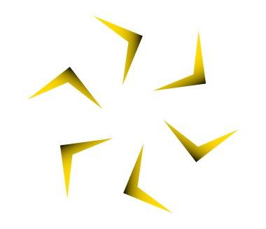 Geometrik dairesel, döngü simgesi. Spiral, girdap, dönme tasarım ögesi - stok vektör illüstrasyonu, klip sanatları grafikleri