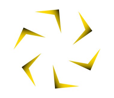 Geometrik dairesel, döngü simgesi. Spiral, girdap, dönme tasarım ögesi - stok vektör illüstrasyonu, klip sanatları grafikleri